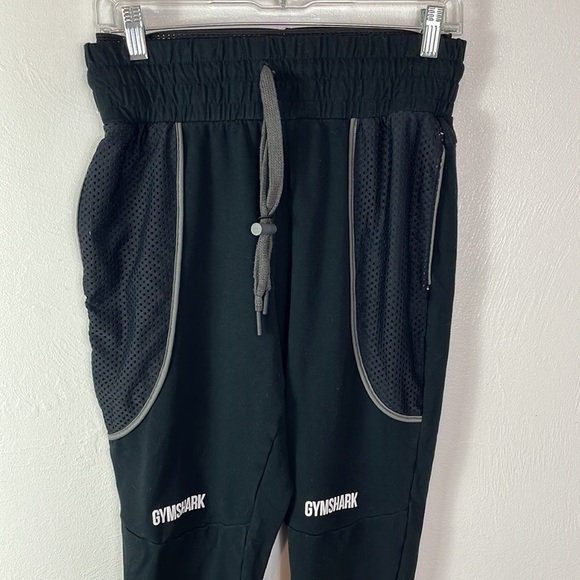 Gymshark Sweatpants Women's Size S Black Heavyweight Cropped Inseam 22.5" - Picture 6 of 14